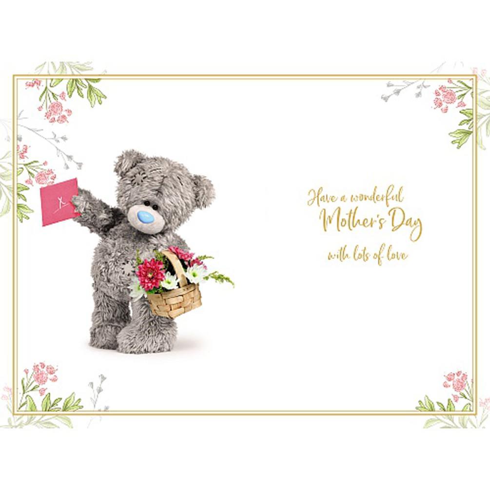 3D Holographic Basket Of Flowers Mother's Day Card Extra Image 1